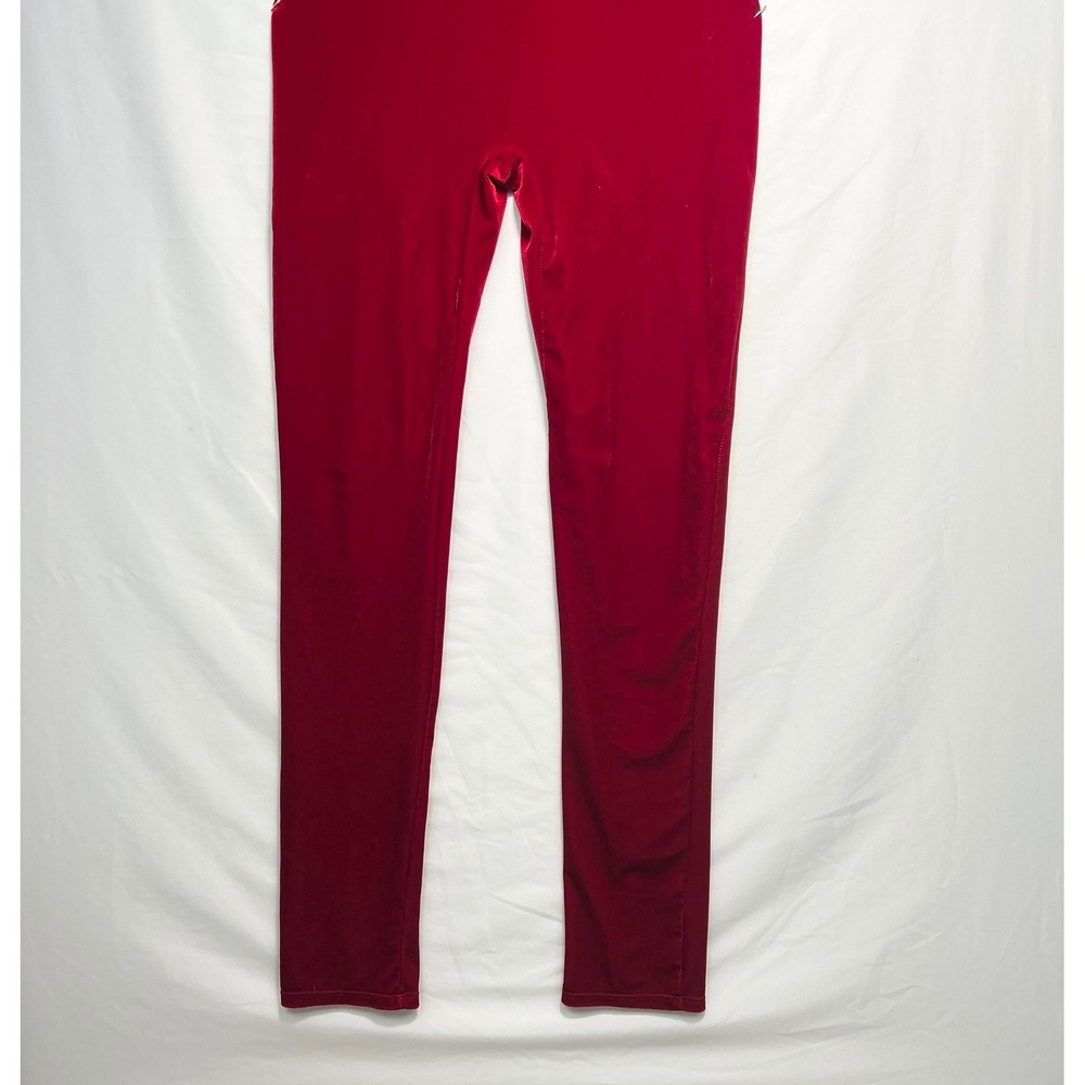 Red Velvet‎ Sleeveless Full Length Jumpsuit Unitard - Picture 3 of 5